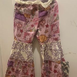 Little girls dress and pants set